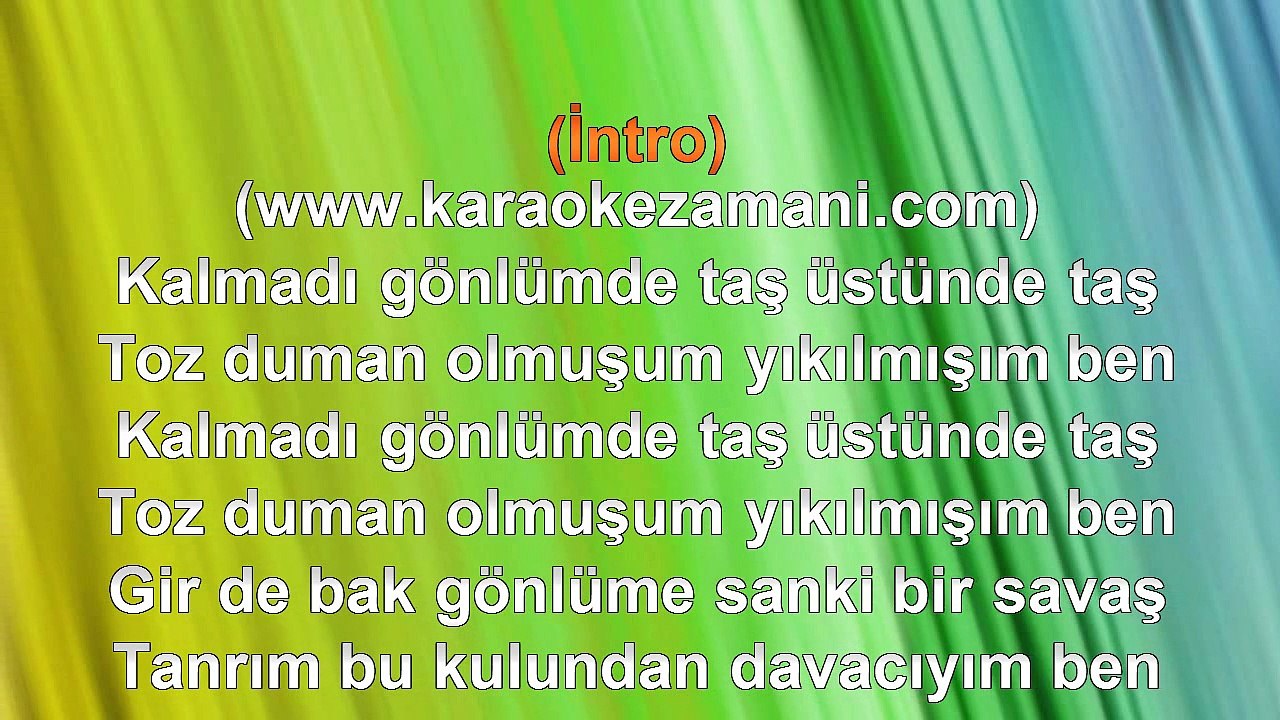 Hakan Taşıyan - Davacıyım - 1997 TÜRKÇE KARAOKE