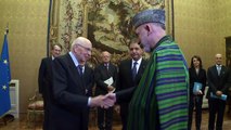 Incontro del Presidente della Repubblica con il Presidente della Repubblica dell'Afghanistan