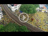 Drone footage of Bersih 4 - Day 2