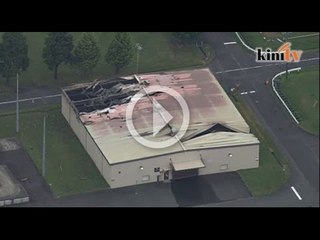Pangkalan tentera Amerika di Sagamihara, Jepun meletup
