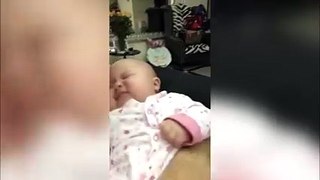 Baby sees herself on selfie cam for the first time
