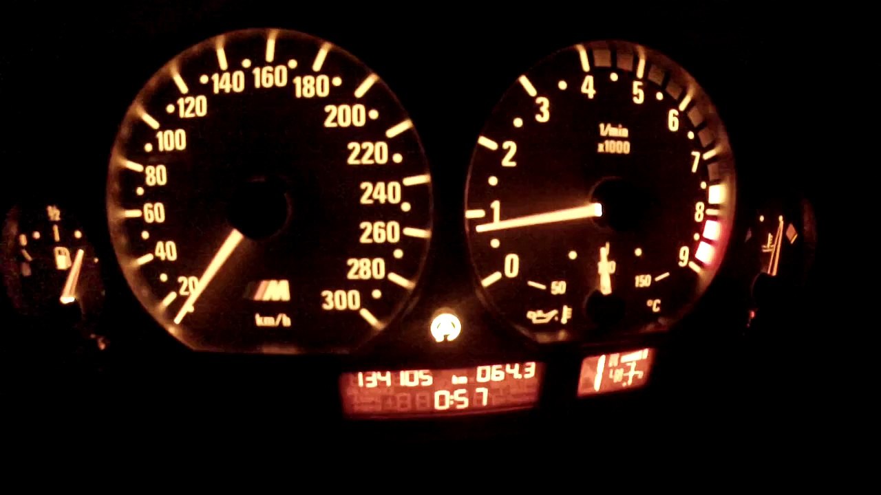BMW E46 M3 0-300 Tacho w/ Launchcontrol
