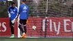 James Rodriguez scares with a goal Cristiano Ronaldo Real Madrid Training 2015