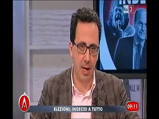 intimidazione mafiosa ad AGORA' 19 febb 2013  di GALAN (pdl) alla signora importunata da berlusconi