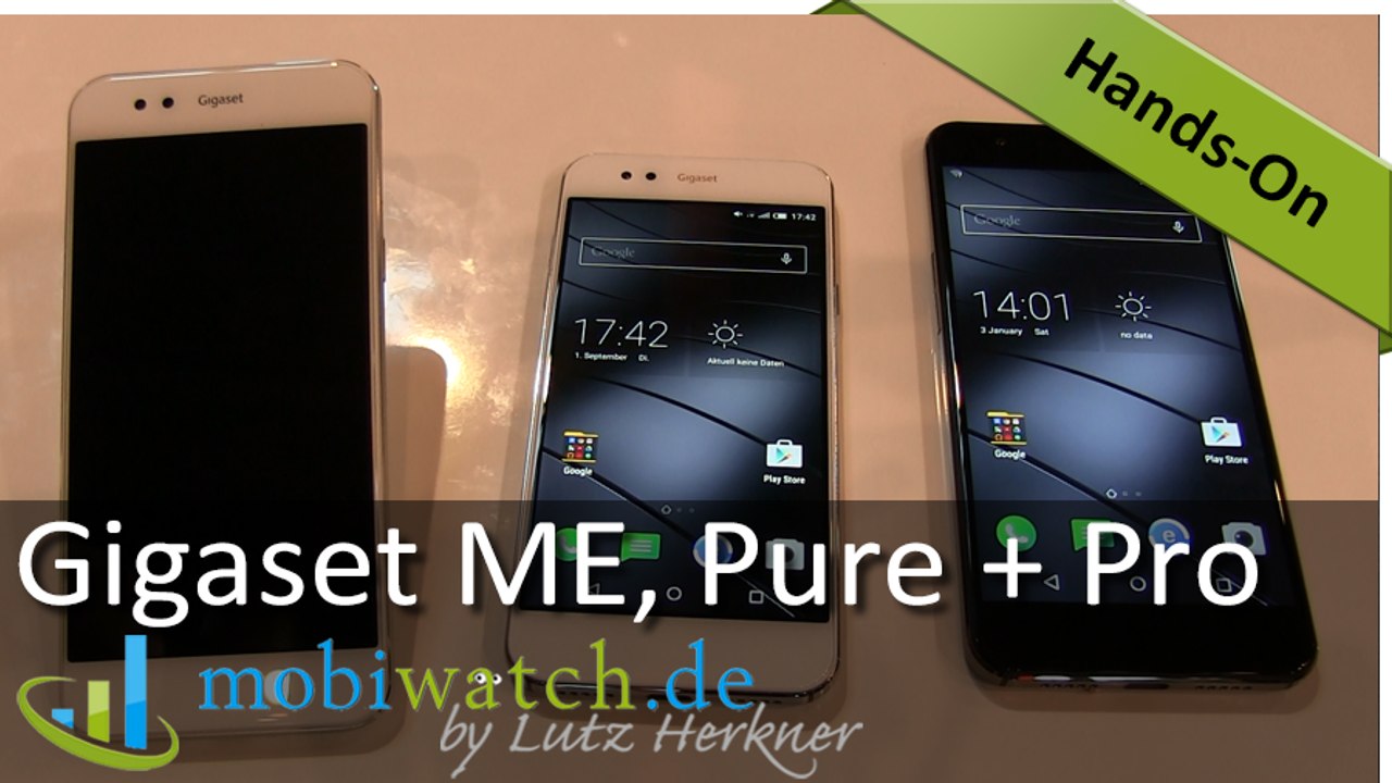 Hands-on-Video: Gigaset stellt seine ersten Smartphones vor – 'Test'