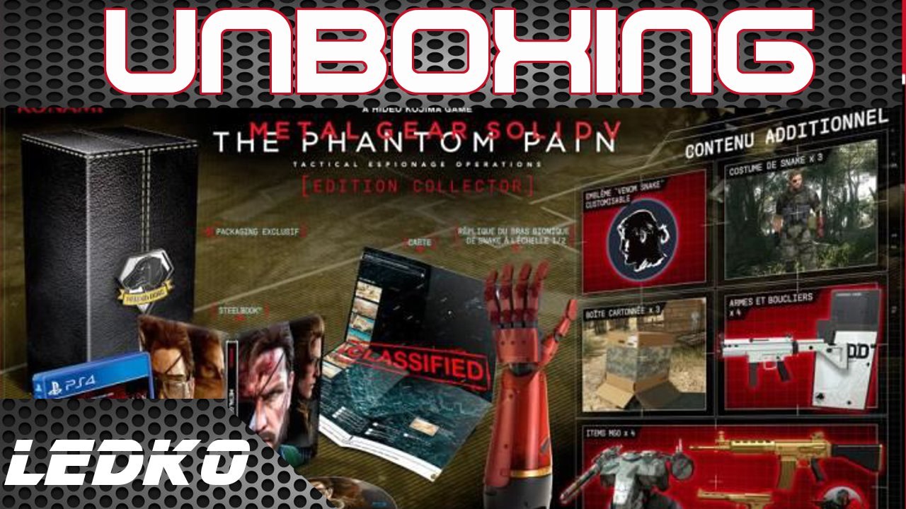 [UNBOXING] Collector Metal Gear Solid V The Phantom Pain (Euro)(1080p)