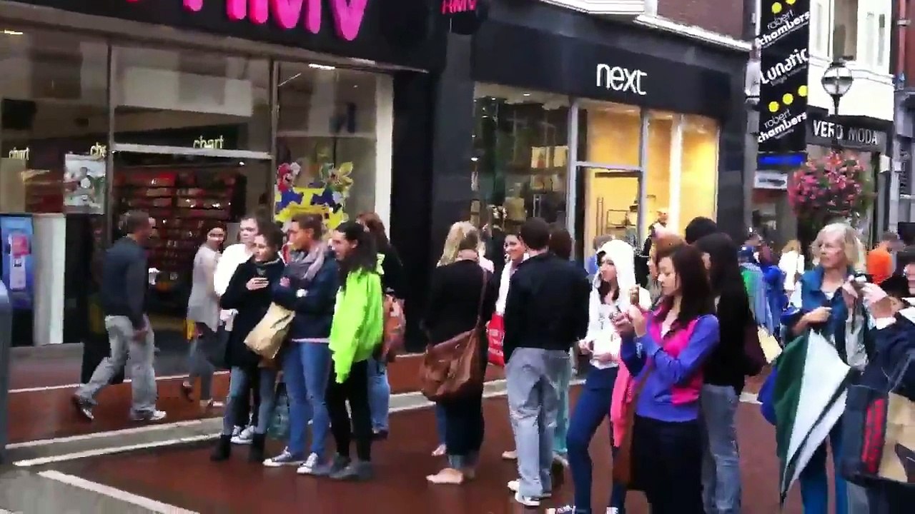 Kpop Ireland Gangnam Style Performance, Grafton Street, Dublin, Ireland