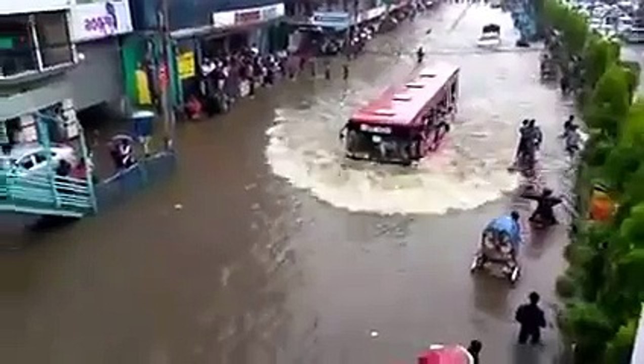 Funny Video _ Bus runs on water