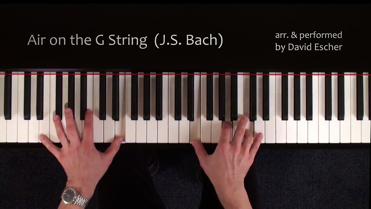 Air on the G String (J.S. Bach)  - Piano -  Tutorial view