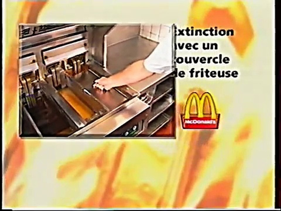 Sécurité incendie - friteuse - McDo