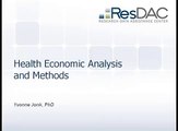 Conducting Economic Research - Health Economic Analysis and Methods
