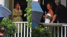 Jennifer Aniston Wears Nothing But A Towel On 'Mother's Day' Set