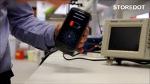 Charging Smartphone in 30S: StoreDot Flash-Battery Demo