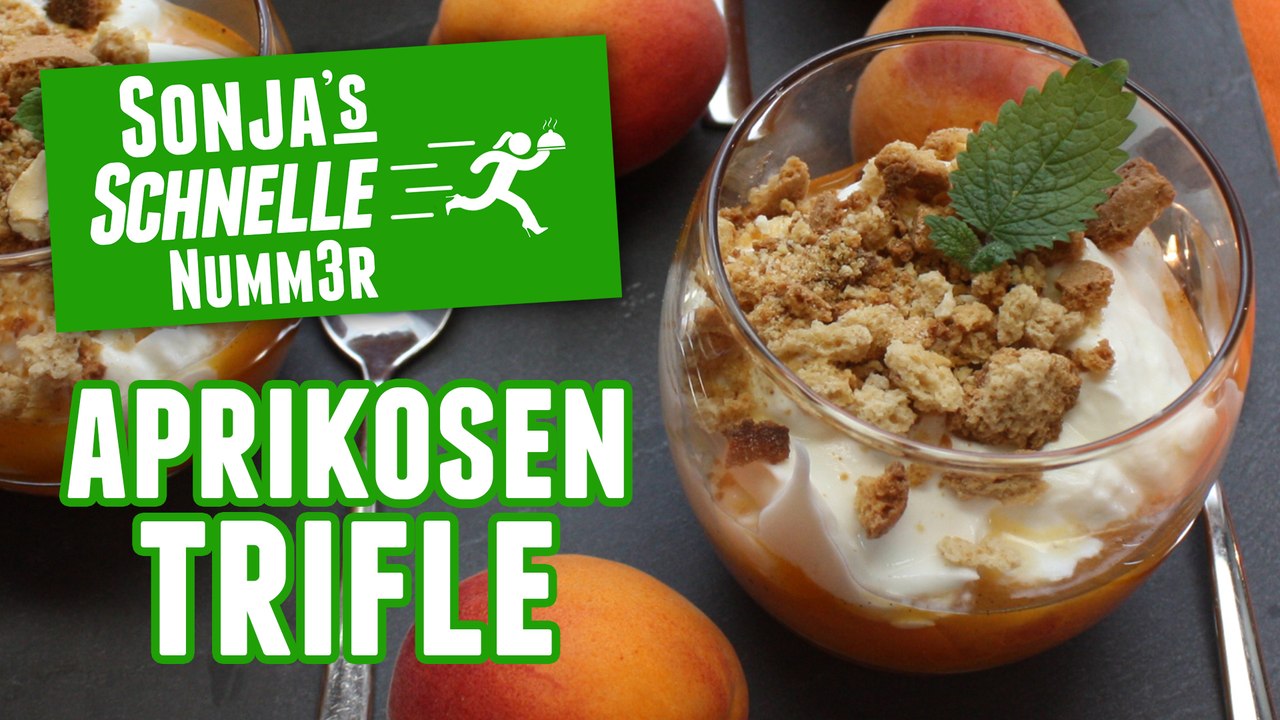 Aprikosen Trifle - Rezept (Sonja's Schnelle Nummer #79)
