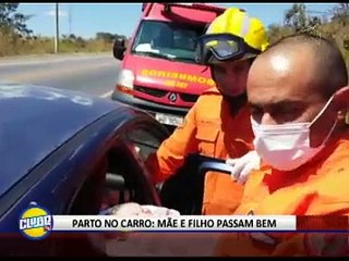 PARTO NO CARRO: MÃE E FILHO PASSAM BEM