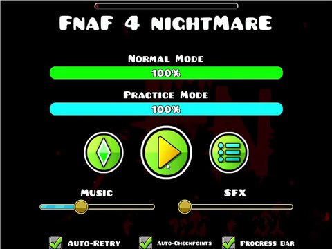 FNAF 4 Nightmare / Geometry Dash