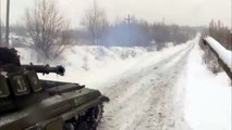Ukraine War ~ Russian army T 64BV and T 64B in Donbass