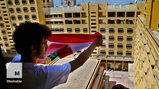 Protestors in Lebanon demand action for the stinking piles of trash that are filling streets