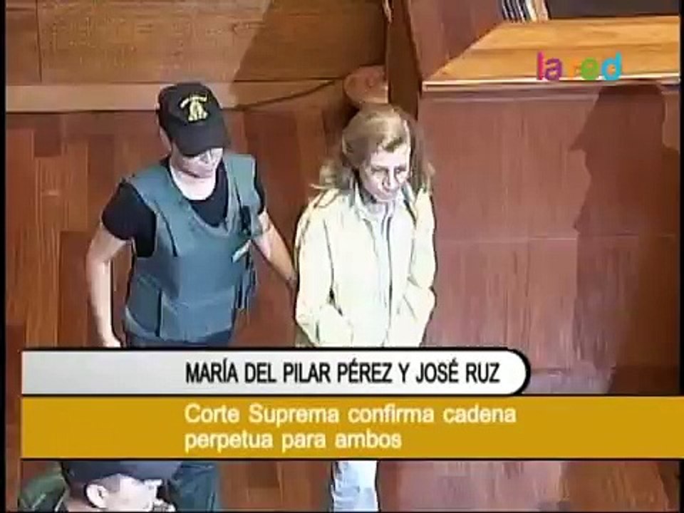 Suprema confirma cadena perpetua para María del Pilar Pérez y José Mario Ruz.
