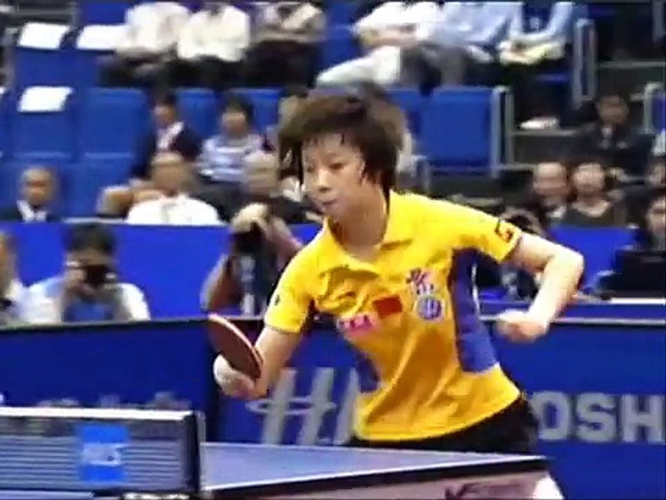 ZHANG YINING vs GUO YUE set 6 CAMPEONATO MUNDIAL DE TENIS DE MESA YOKOHAMA 2009 FINAL FEMENINO