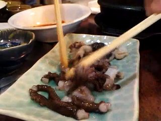 Eating raw seafood