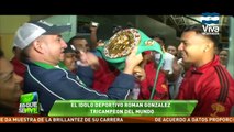 Román El Chocolatito González llega a Nicaragua ya siendo Tricampeón Mundial