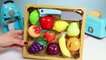 Toy Cutting Fruits Velcro Cooking Playset Kitchen Klett Toy Food