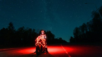 Biker Scares Bejaysus Out of Cameraman