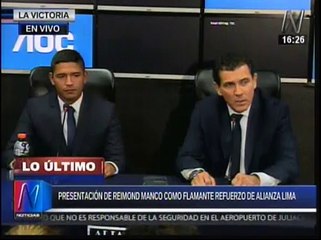Reimond Manco fue presentado en Alianza Lima: "Siento como si tuviera 16 años y volviera a debutar"