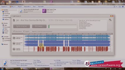 Extract Instrumental or Acapella from MP3 - Split Tracks 2.7 (2015)