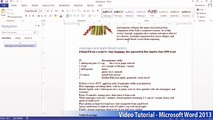 Microsoft Office Word 2013 Tutorial Step by Step Part08 02 texttotable