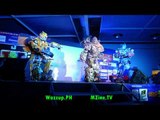 transformers cosplayers dancing at toycon super bass