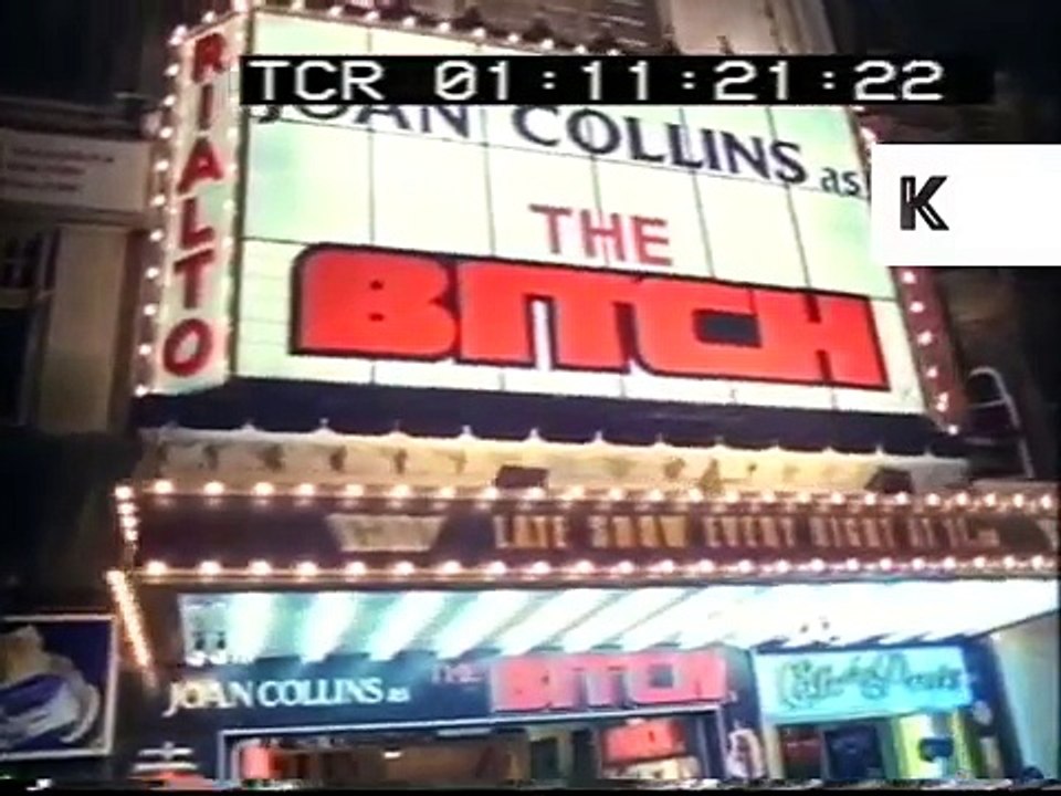 1970s London Soho and Chinatown at Night, Rare Footage from 35mm