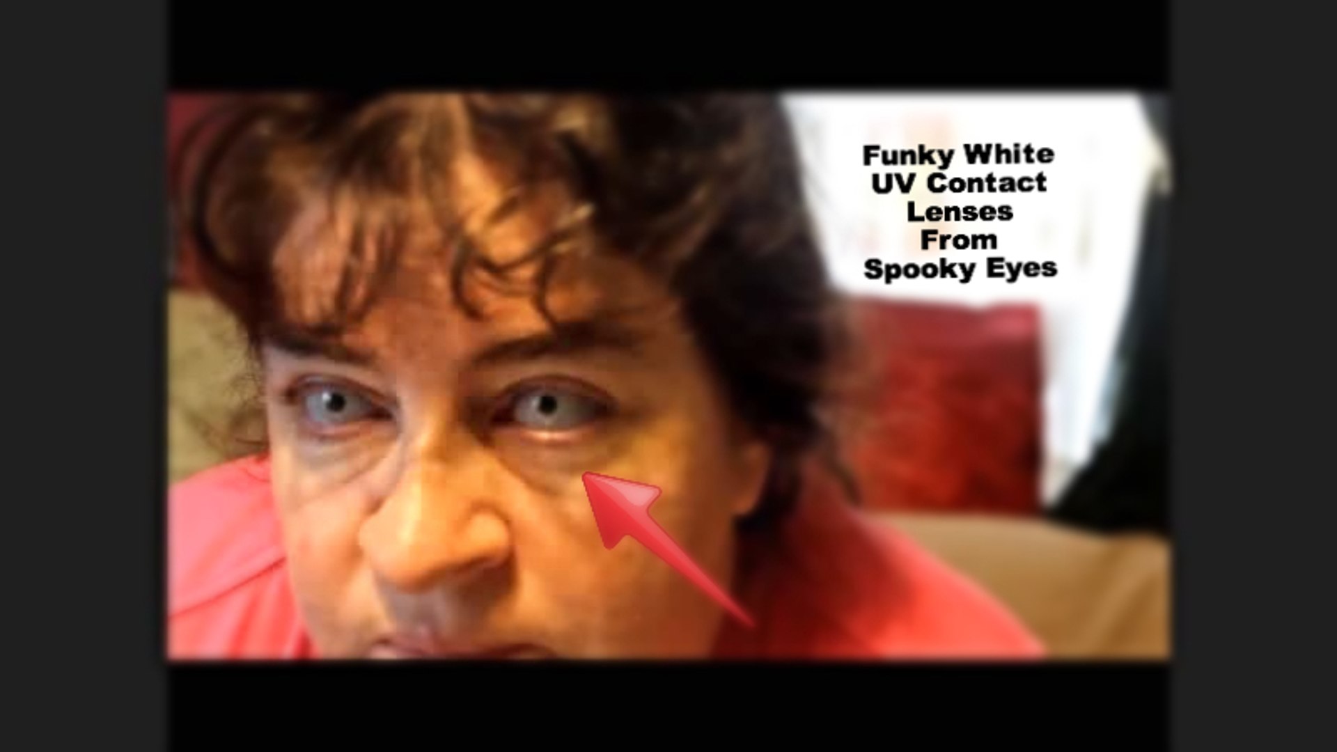 ⁣Funky White UV Spooky Eyes Cosmetic Contact Lenses