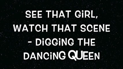 Dancing Queen Karaoke w/ Lyrics
