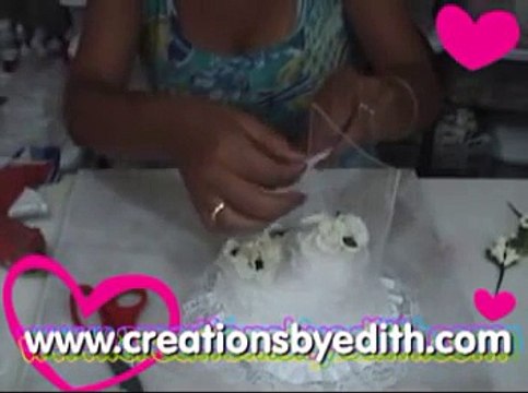 Tutorial Como hacer una adorno de torta para bodas/ How to make a wedding cake topper