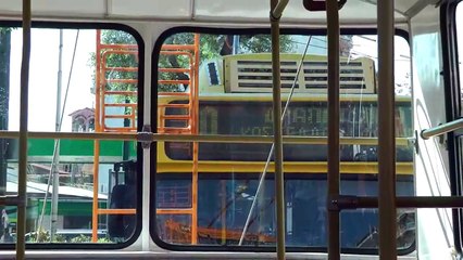 Trolleybus ZiU-9 and Fiat at historic route 20 at Piraeus