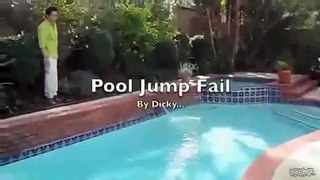 Pool Jump Failure Funny Video clip
