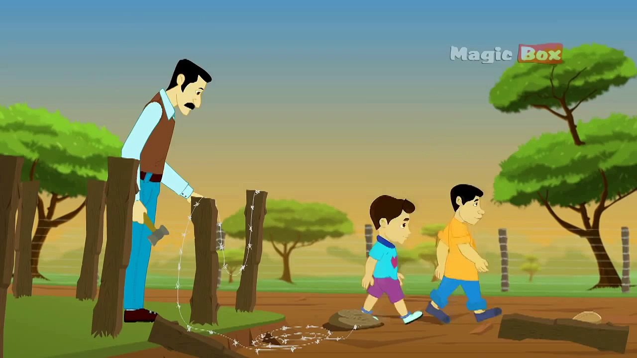 The Bear And The Two Travellers Aesop's Fables Animated/Cartoon Tales For Kids