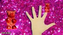Colored Gummy Bear Finger Family - Finger Family Song - Nursery rhymes for kids - Baby songs
