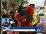 Pasajeros de un bus de Guayaquil fueron asaltados