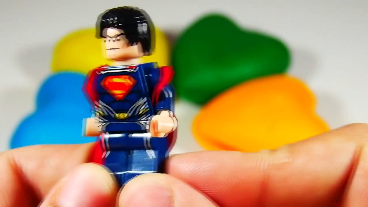 Play Doh Surprise Toys SpiderMan SuperMan Hello Kitty Peppa Pig Disney Cars Dora The Explorer