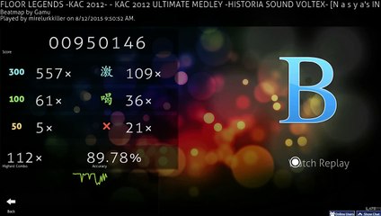 Osu! Kac 2012 Ultimate Sound Vortex [N a s y a's INFINITE]