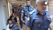 پلیس ضدشورش لبنان معترضان را از وزارت محیط زیست بیرون راند