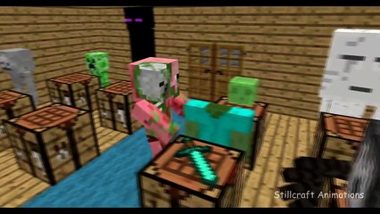 Monster School  Crafting   Minecraft Animation