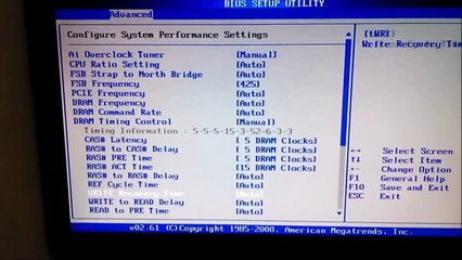 Asus p5k-V Intel Q9400 @ 3.4Ghz Overclock
