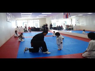 Little Boy Trying To Break Board