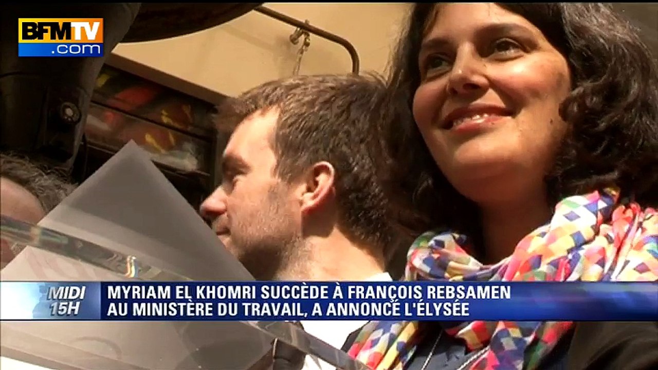 Myriam El Khomri succède à François Rebsamen au ministère du Travail