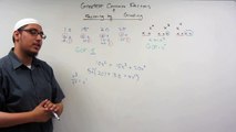 Algebra: Greatest Common Factors and Factoring by Grouping
