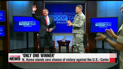 N. Korea stands zero chance of victory against the U.S.: Carter